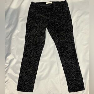 GAP Black Leopard Print Skinny Jeggings